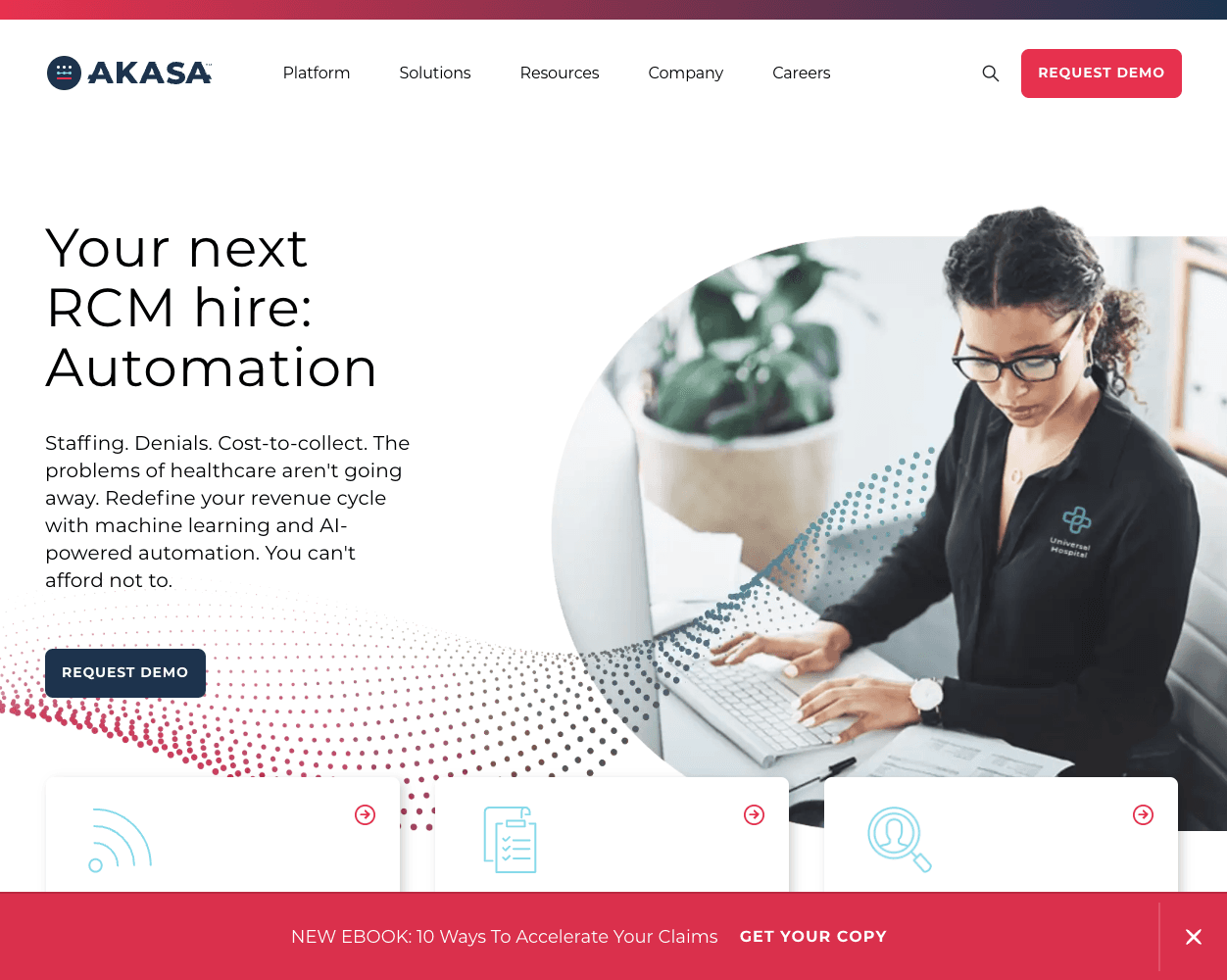 Screenshot of Akasa Website