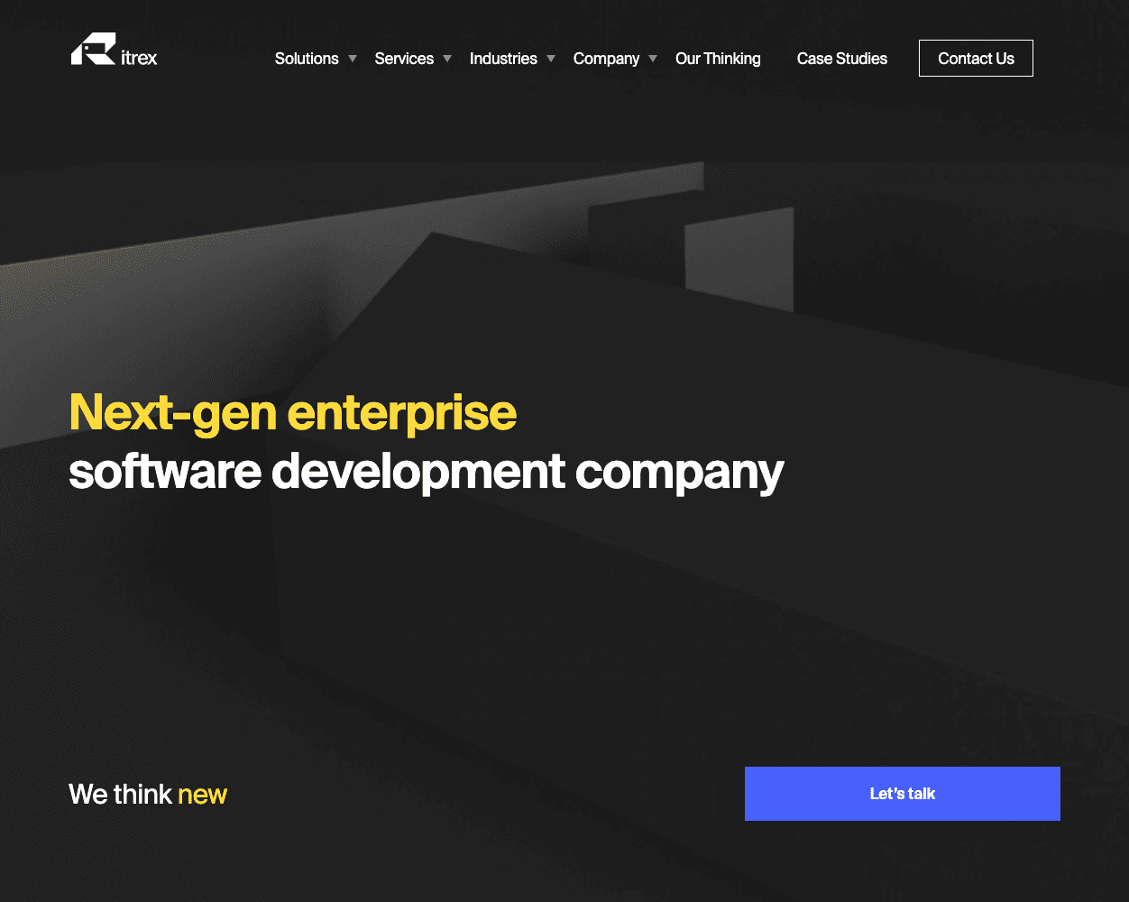 Screenshot of itrex Website