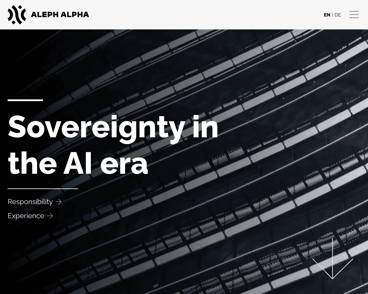 Screenshot of Aleph Alpha Website