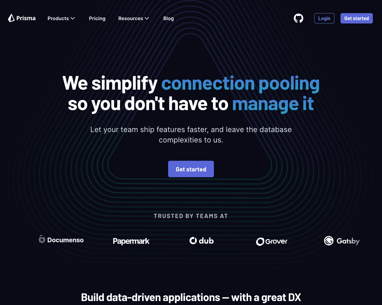 Screenshot of Prisma Website