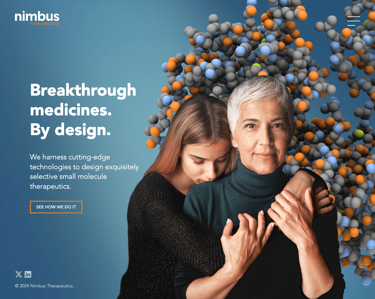 Screenshot of Nimbus Therapeutics Website