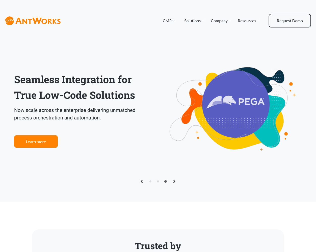 Screenshot of Antworks Website