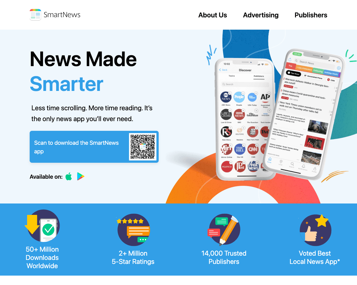 Screenshot of SmartNews Website