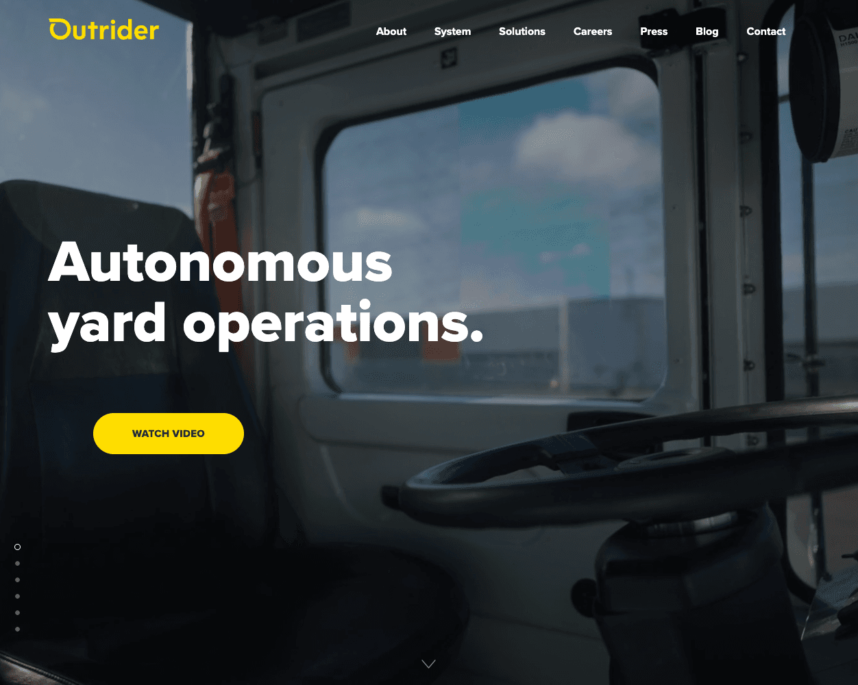 Screenshot of Outrider AI Website