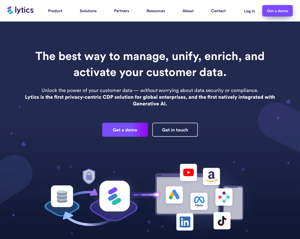 Screenshot of Lytics Website