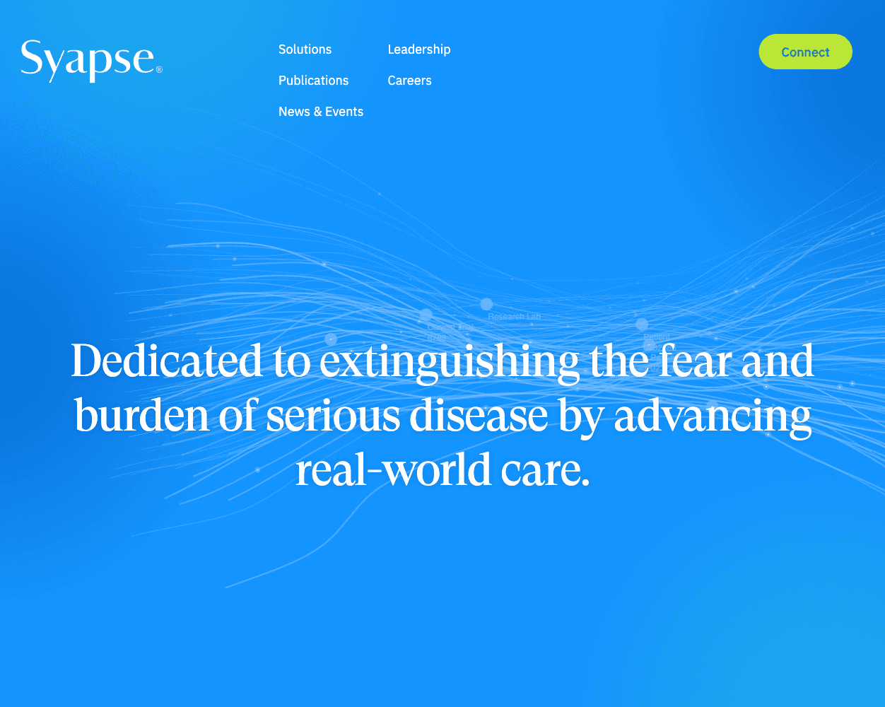 Screenshot of Syapse Website