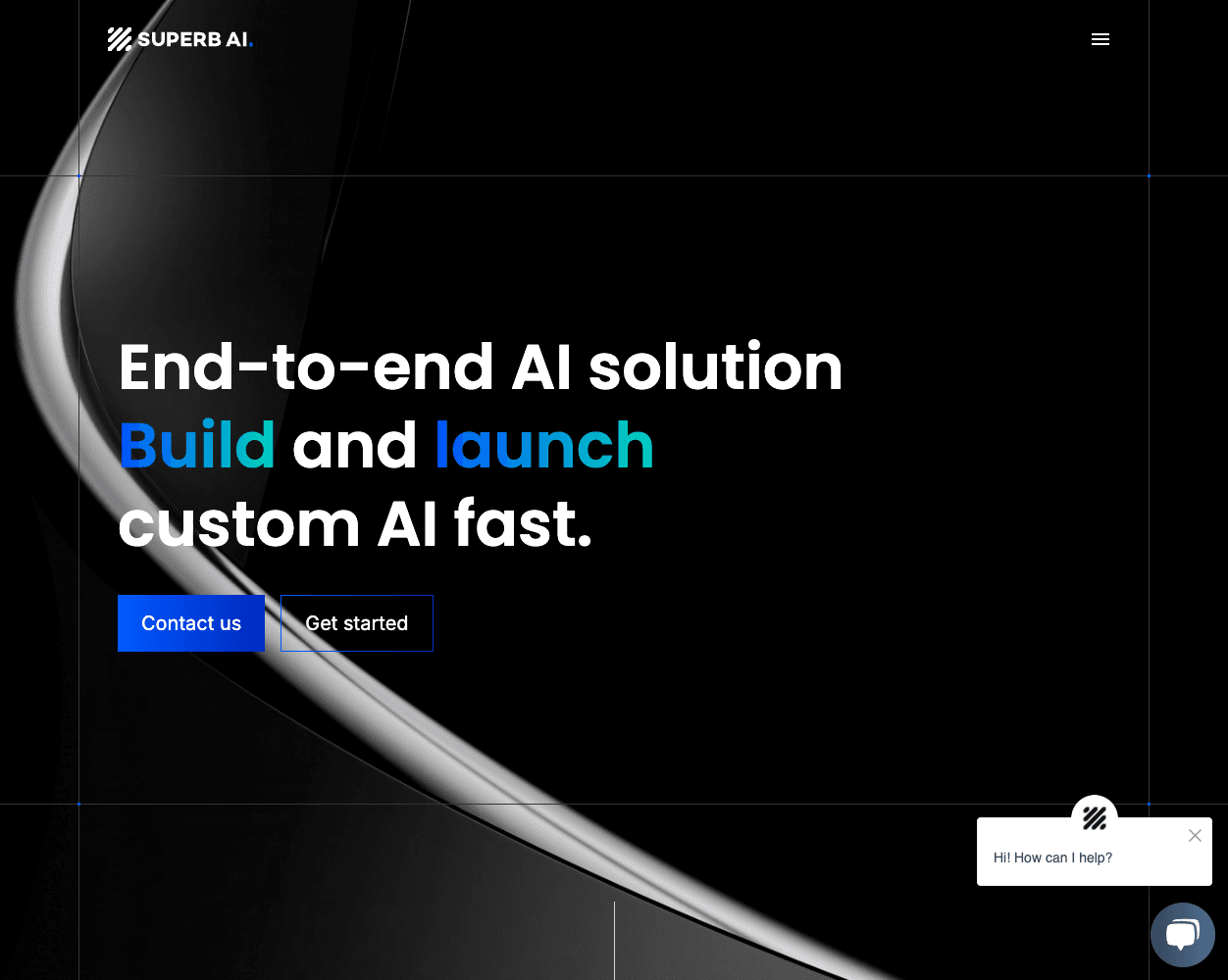 Screenshot of Superb AI Website