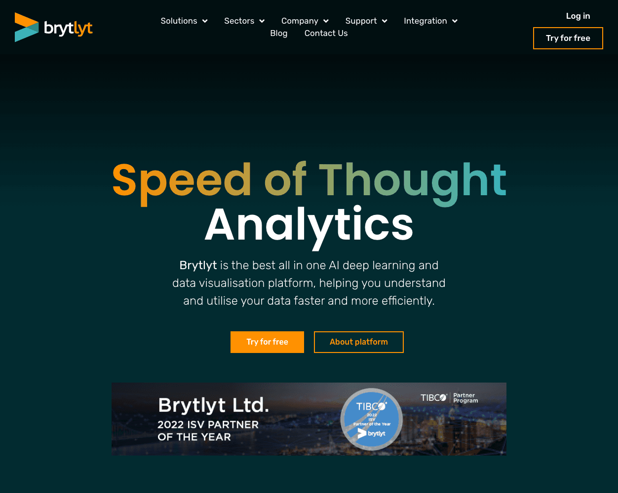 Screenshot of Brytlyt Website