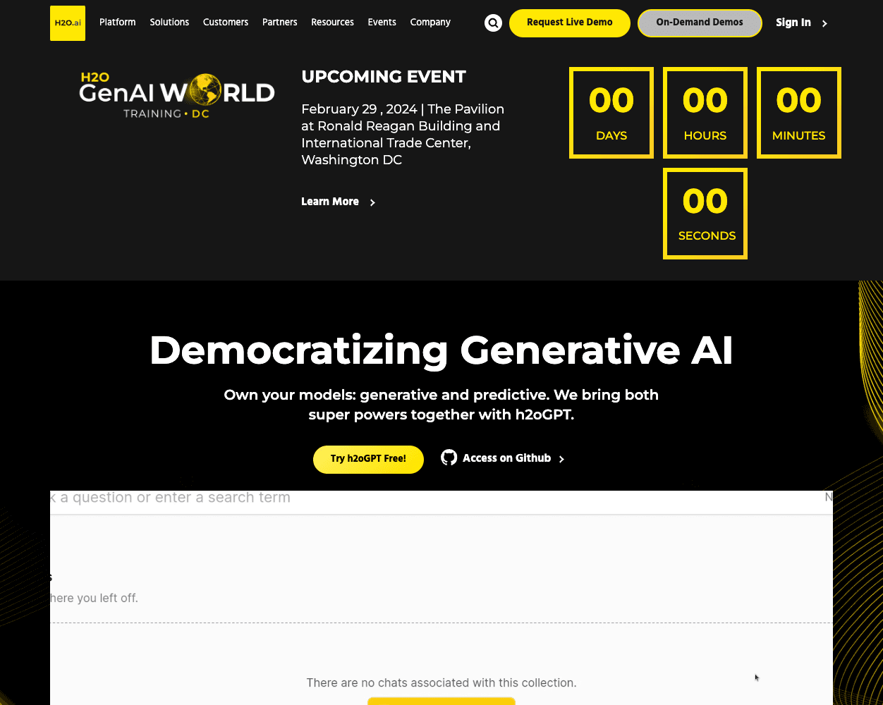 Screenshot of H2O.ai Website