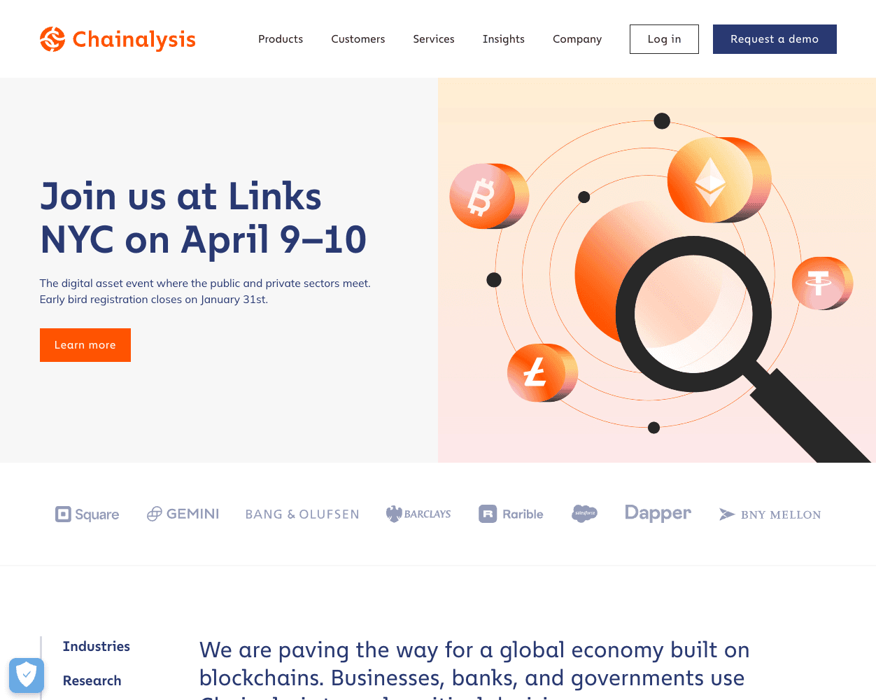 Chainalysis screenshot