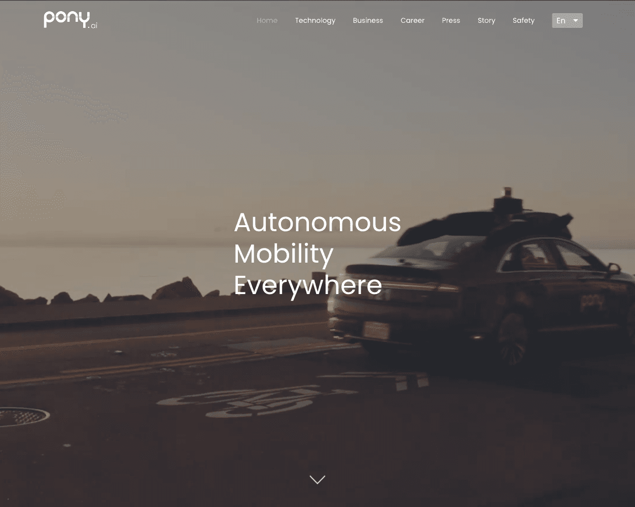 Pony.ai screenshot