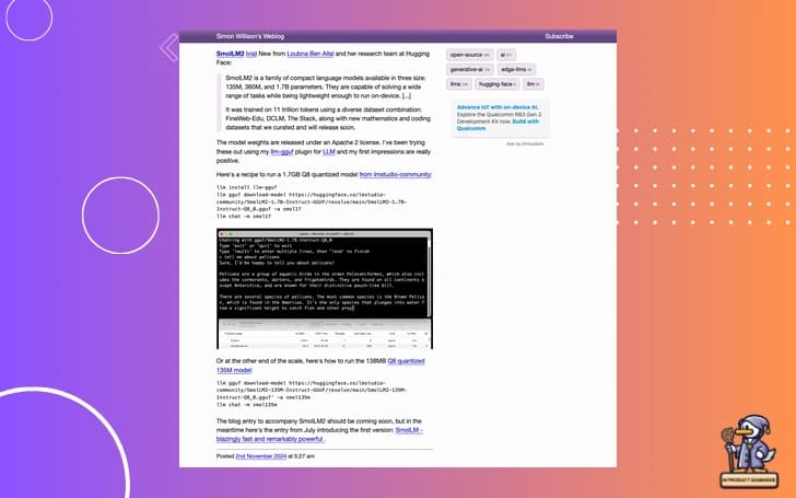 💡 SmolLM2: Efficiency Through Architecture