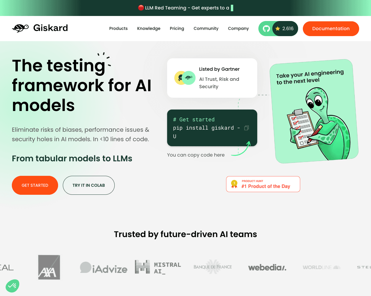 Giskard screenshot