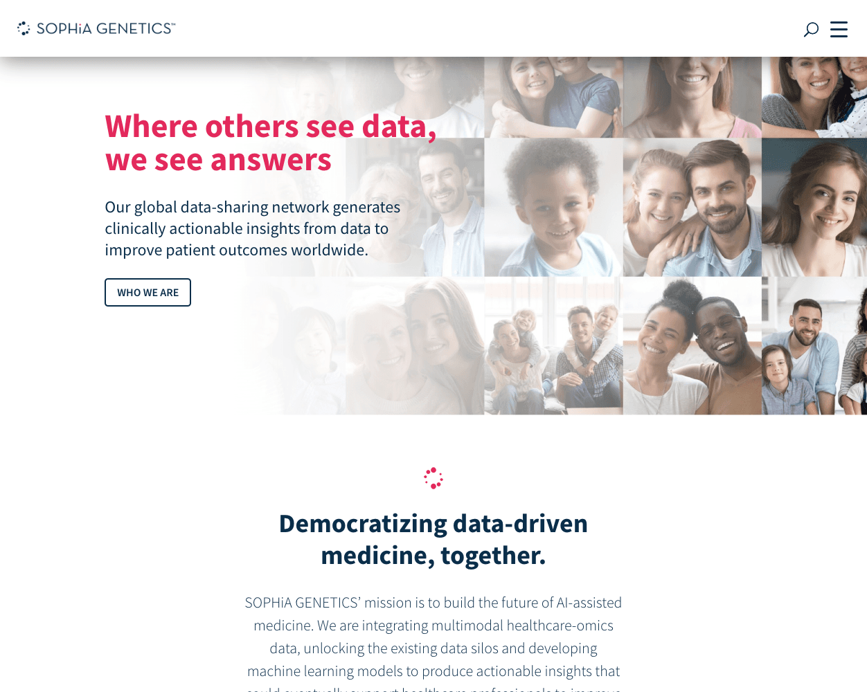 Sophia Genetics screenshot