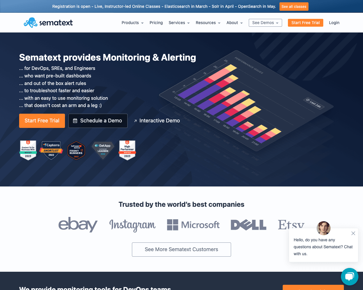 Sematext screenshot