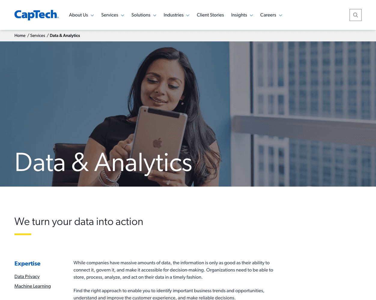 Captech Consulting screenshot
