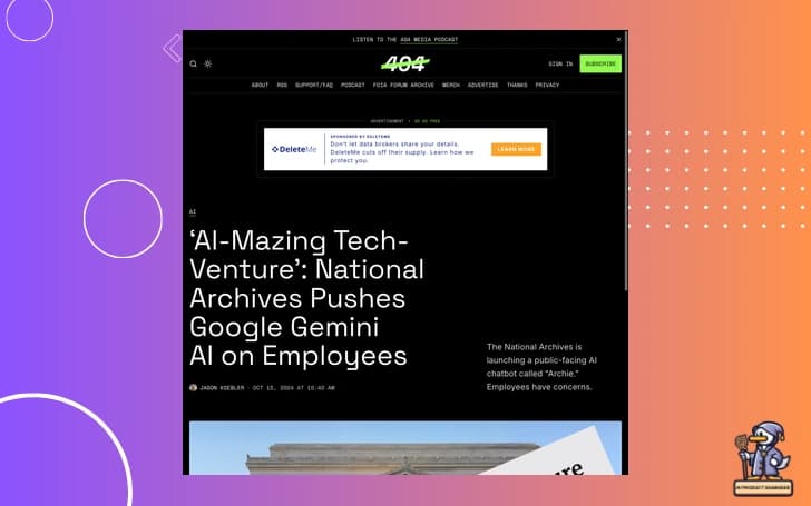 📚 National Archives Goes Full Gemini
