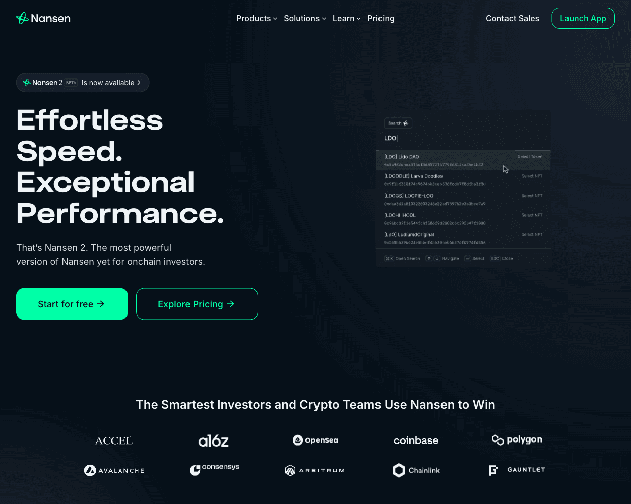 Nansen screenshot
