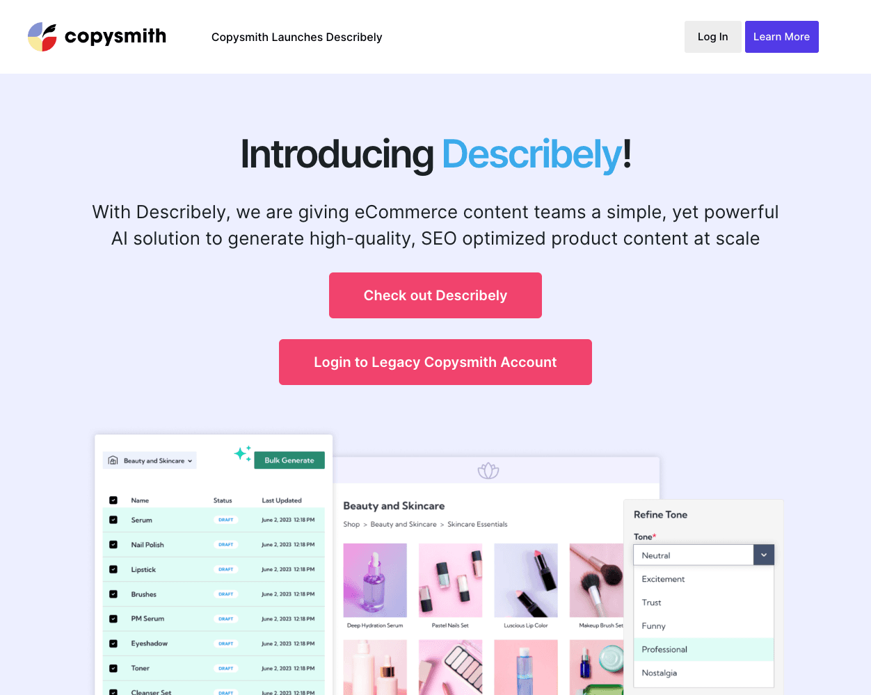 Copysmith screenshot