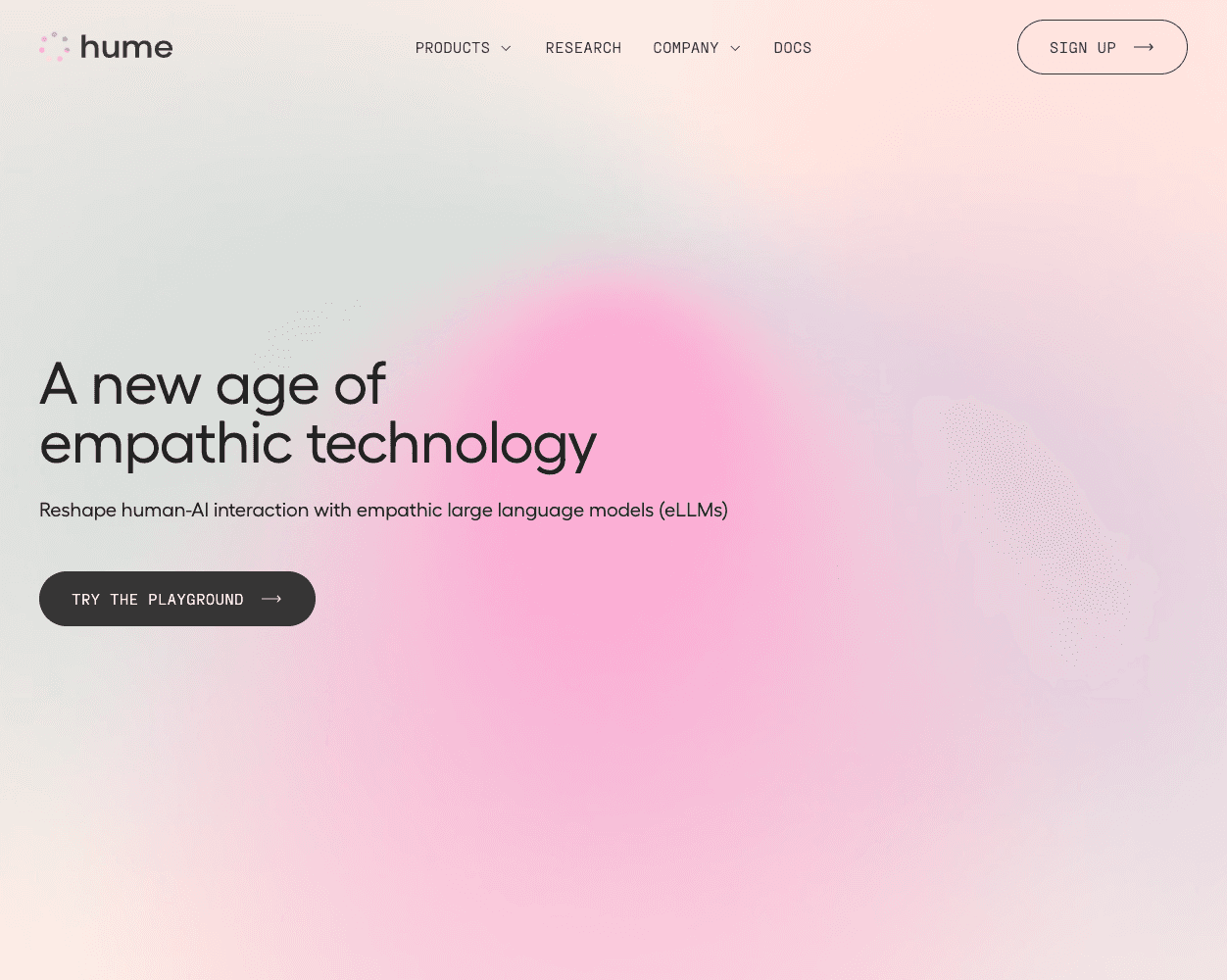 Hume AI screenshot