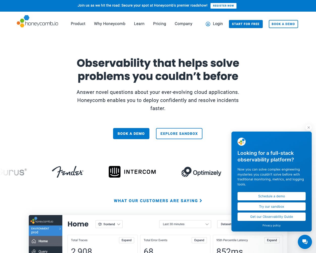 honeycomb.io screenshot