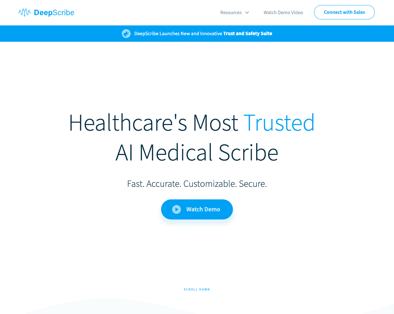 Deepscribe screenshot