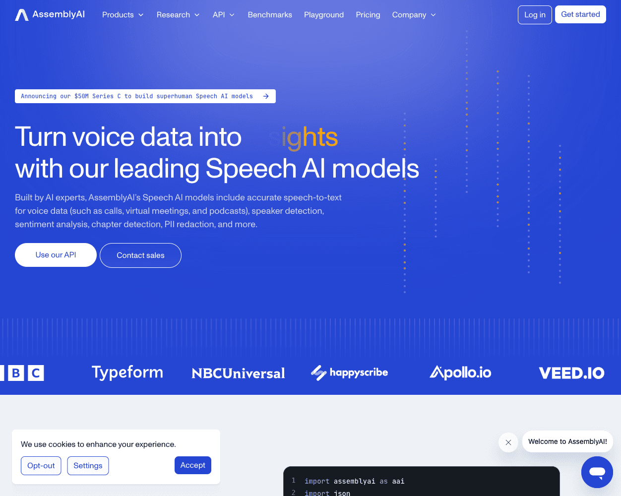 AssemblyAI screenshot