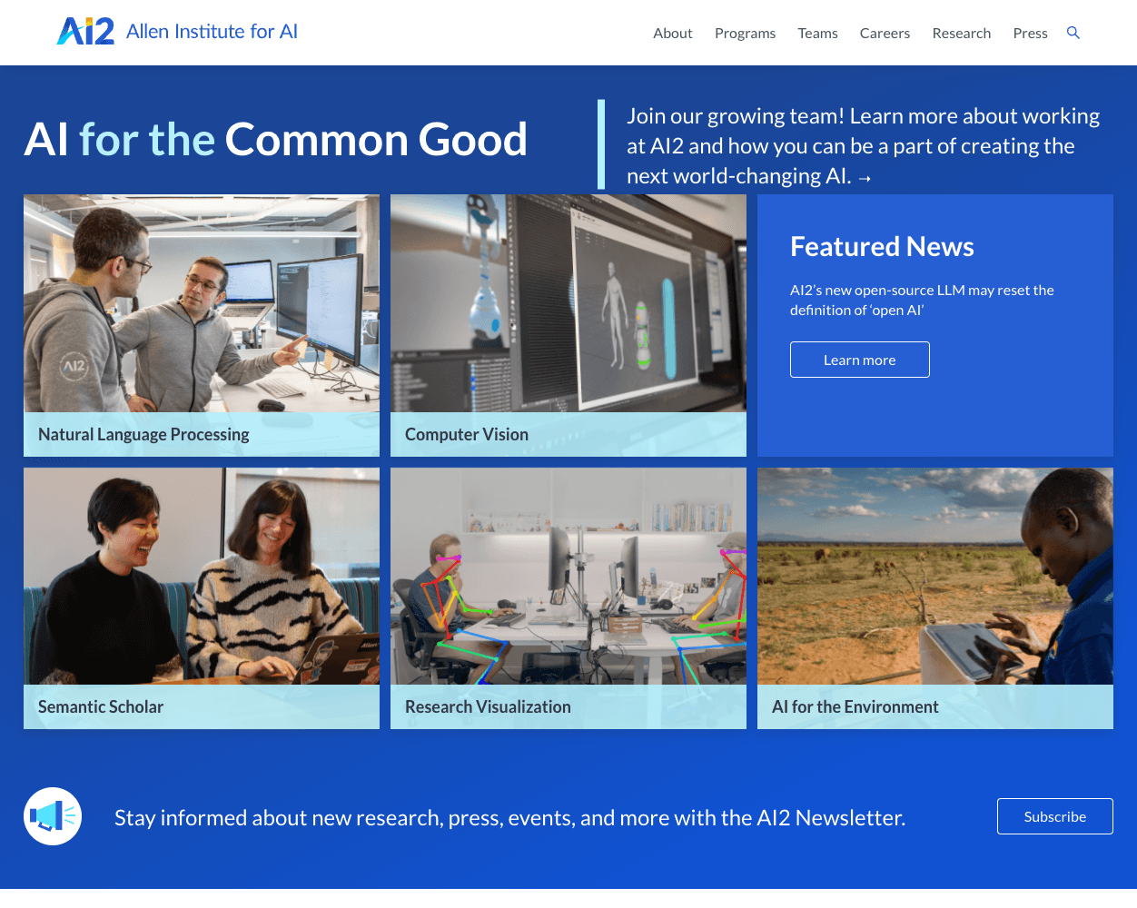 Allen Institute screenshot
