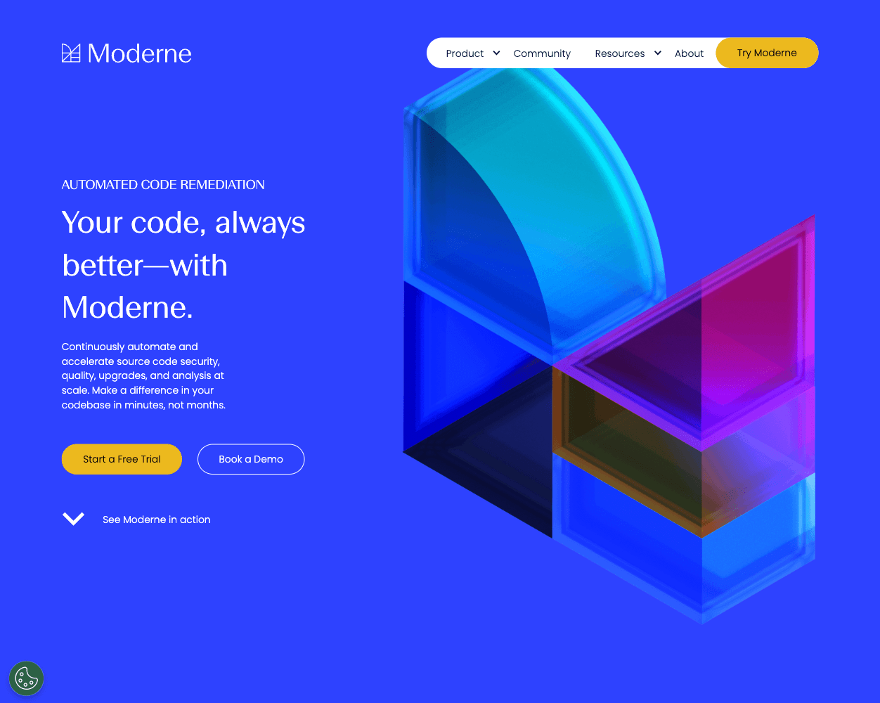 Moderne screenshot