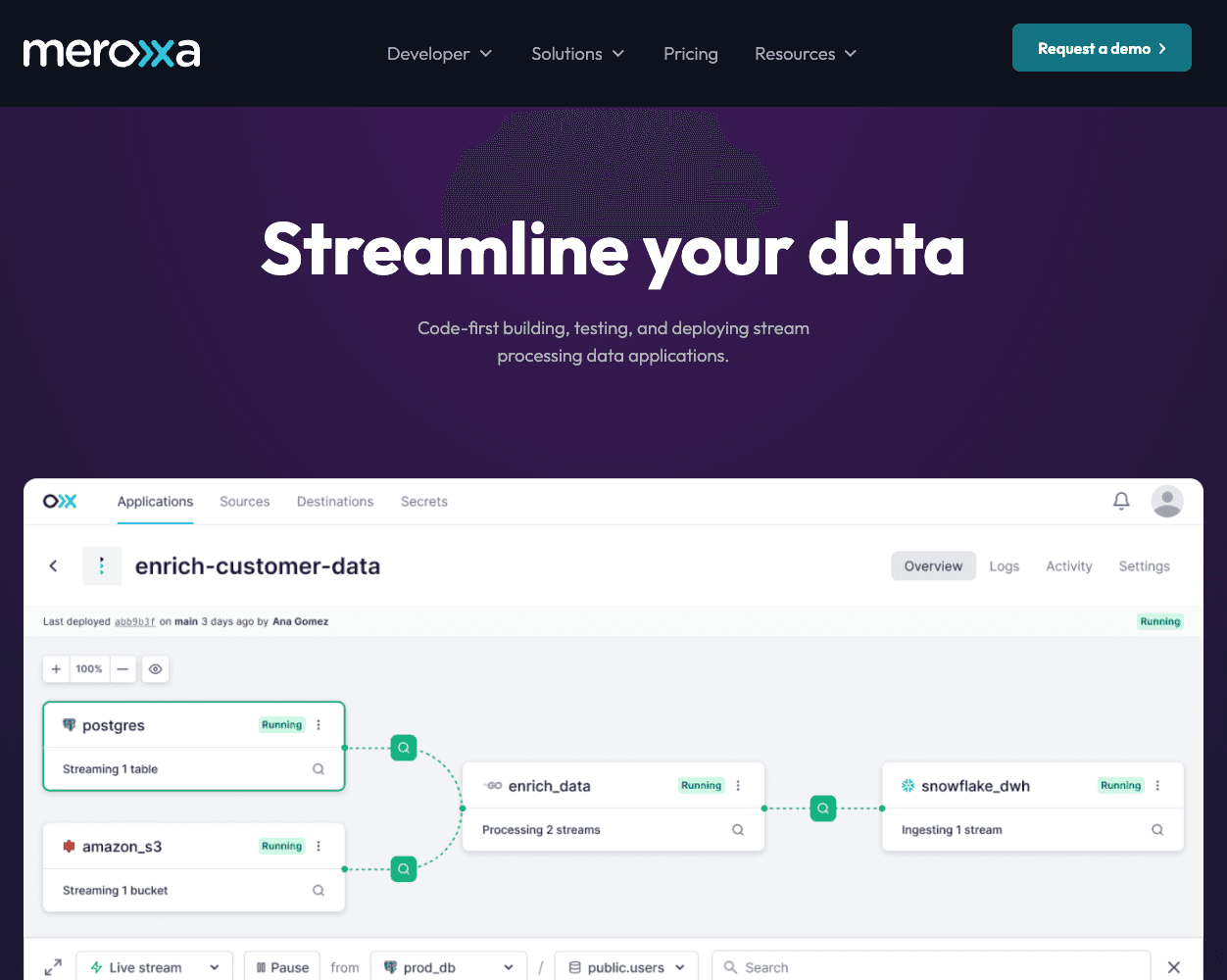 Meroxa screenshot