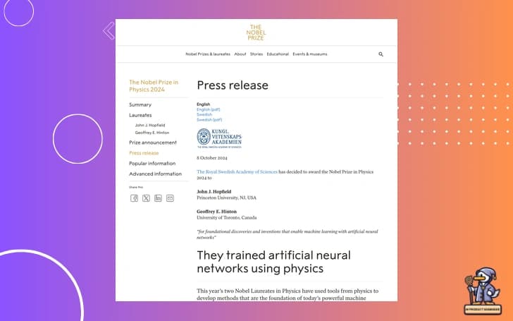 🔬 Industry Deep-Dive: Nobel Prize in Physics for AI Pioneers