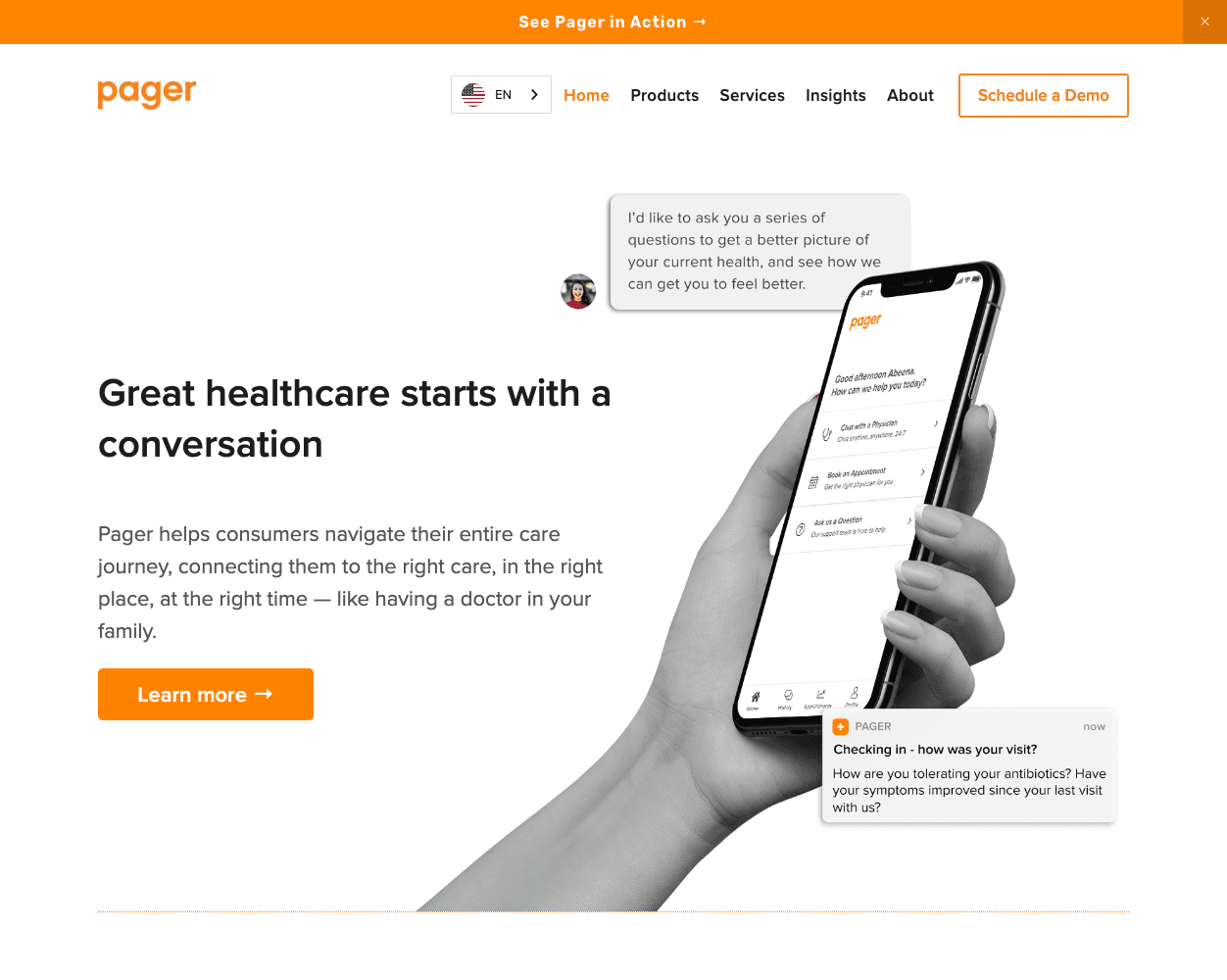 Pager screenshot
