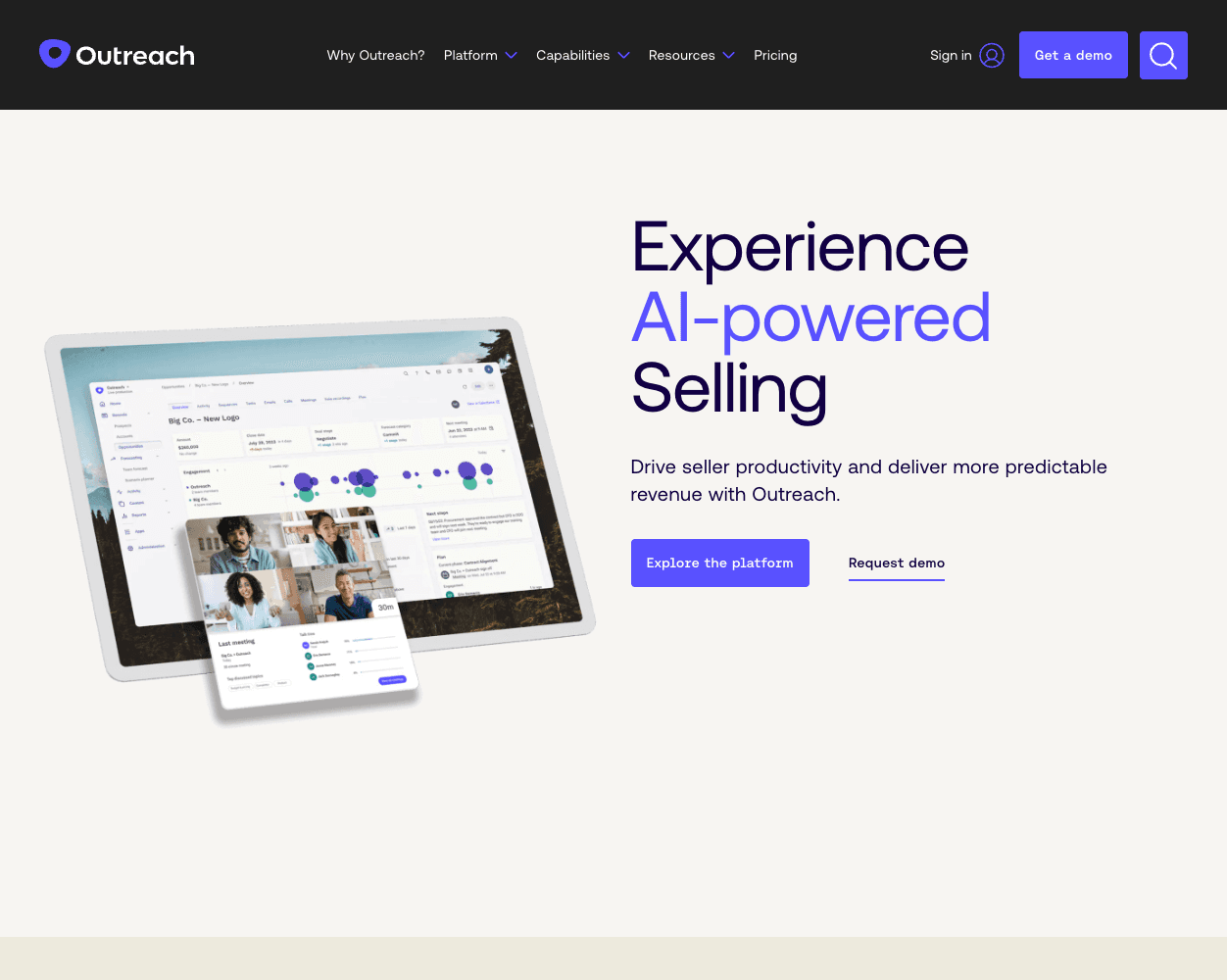Outreach screenshot