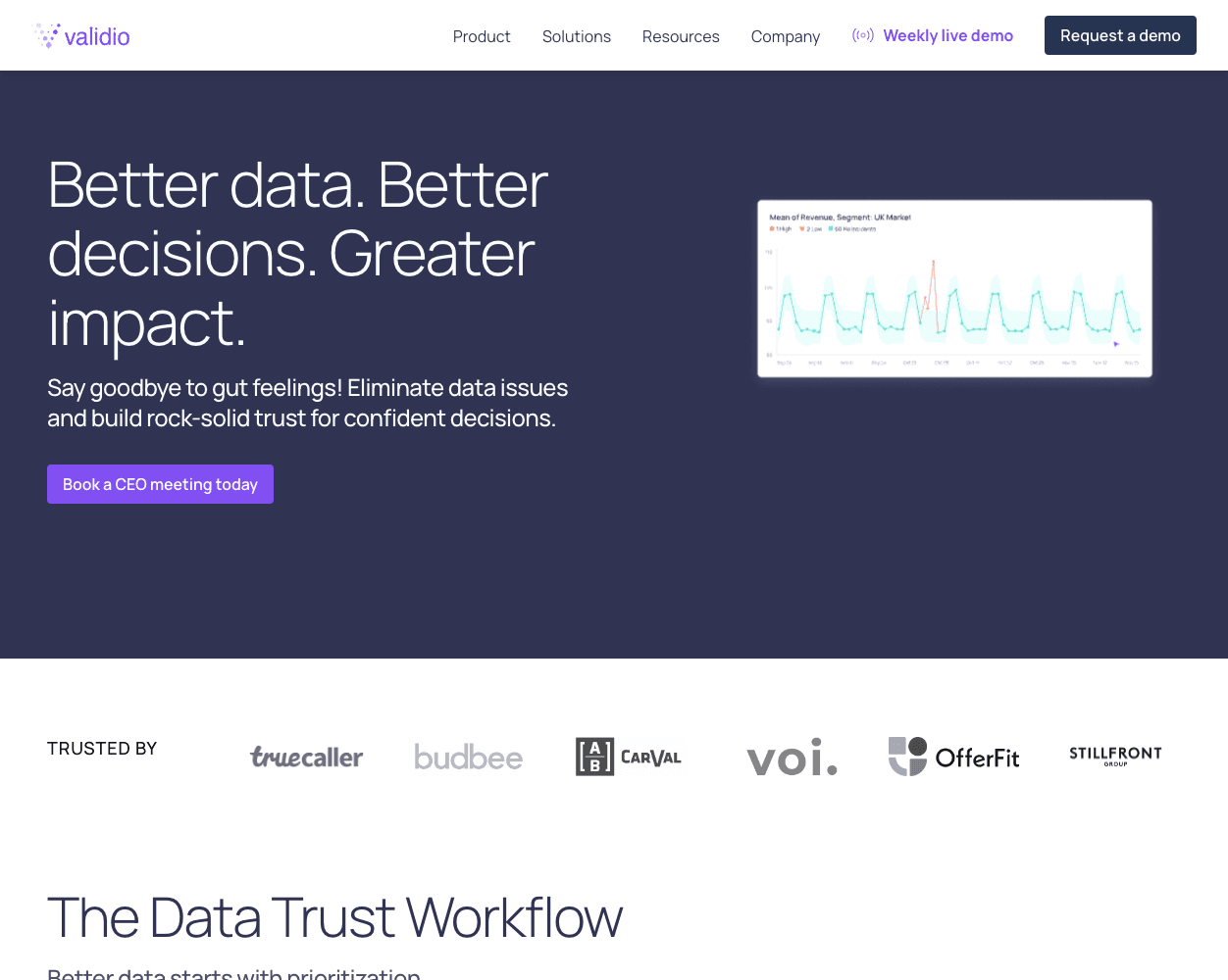 Validio screenshot