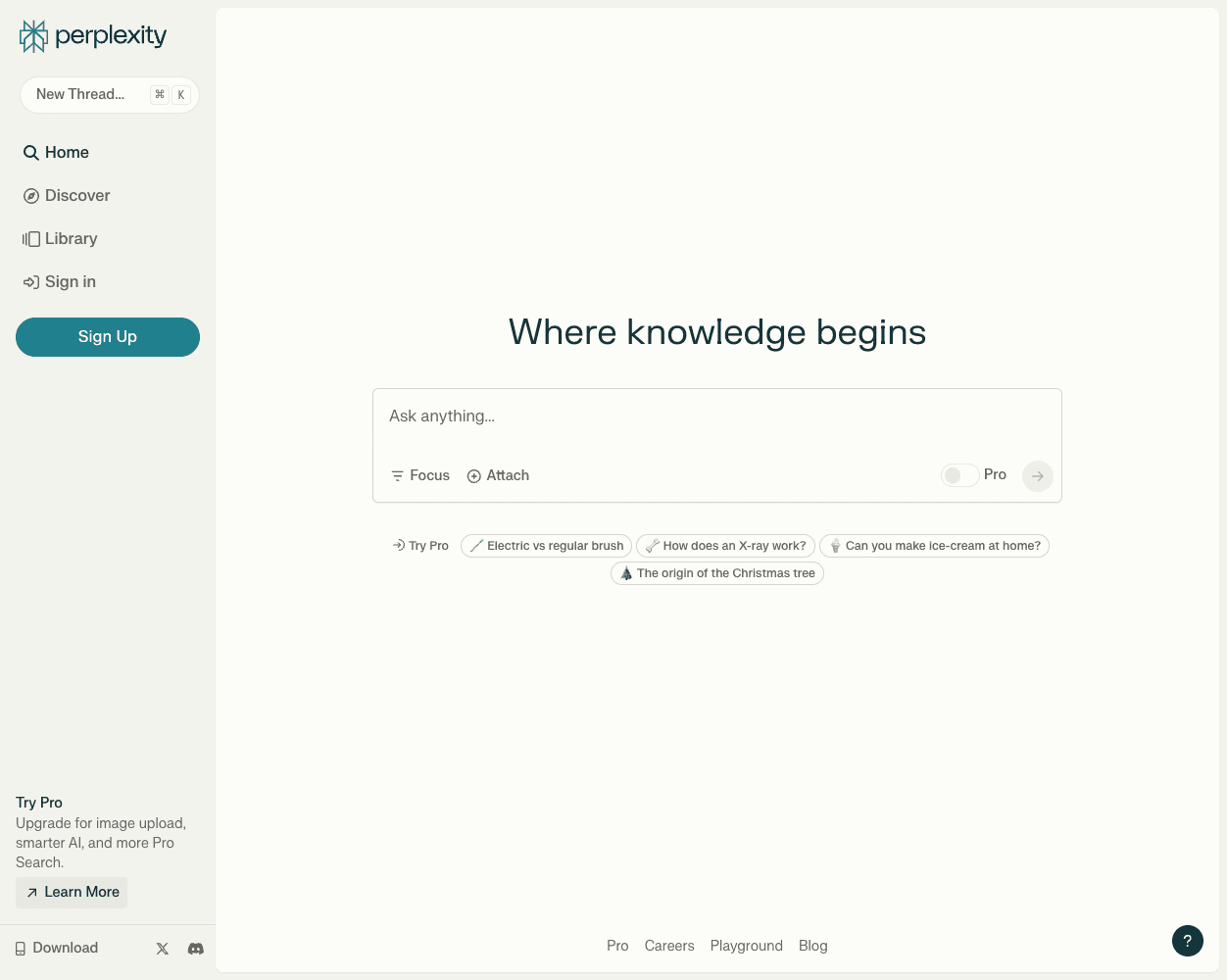 Perplexity screenshot