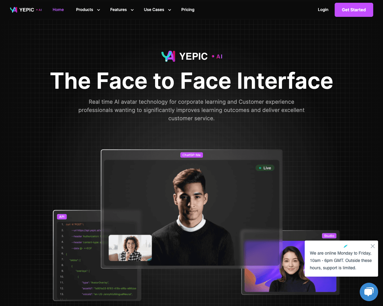 Yepic.ai screenshot