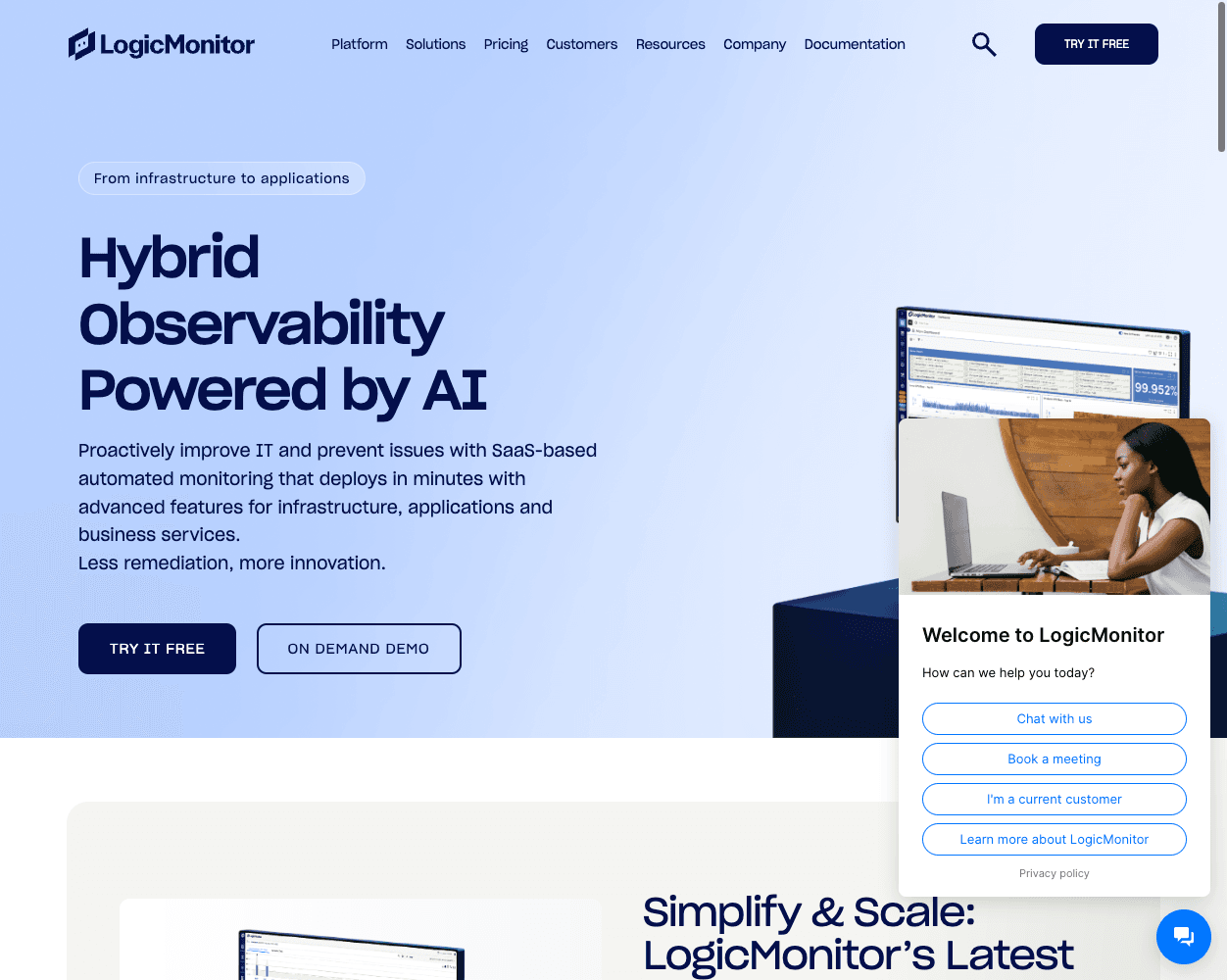 LogicMonitor screenshot