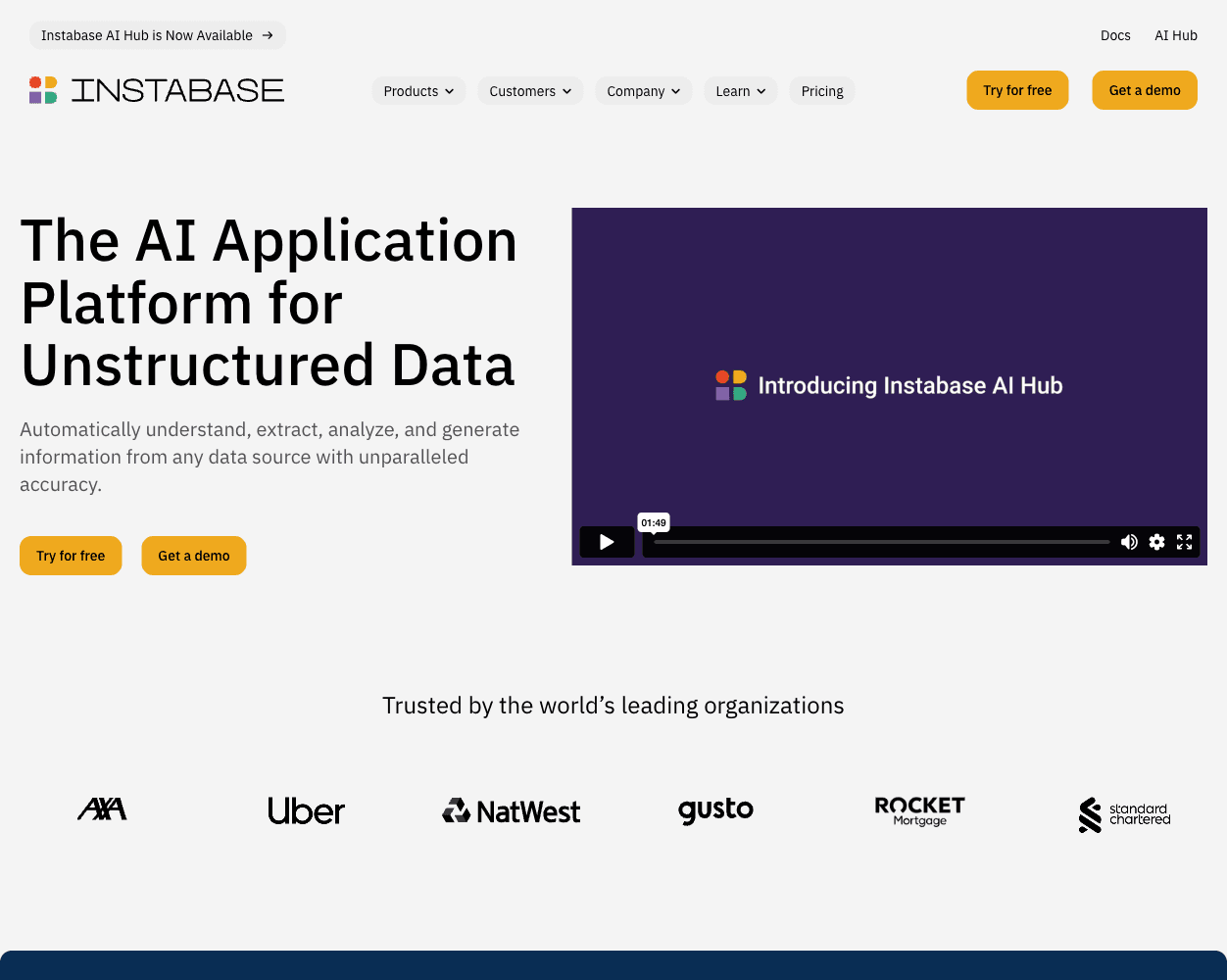 Instabase screenshot