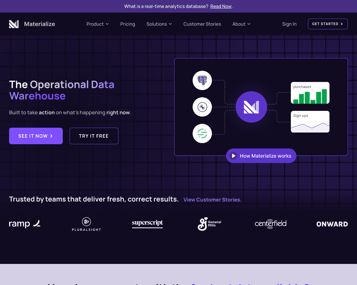 Materialize screenshot