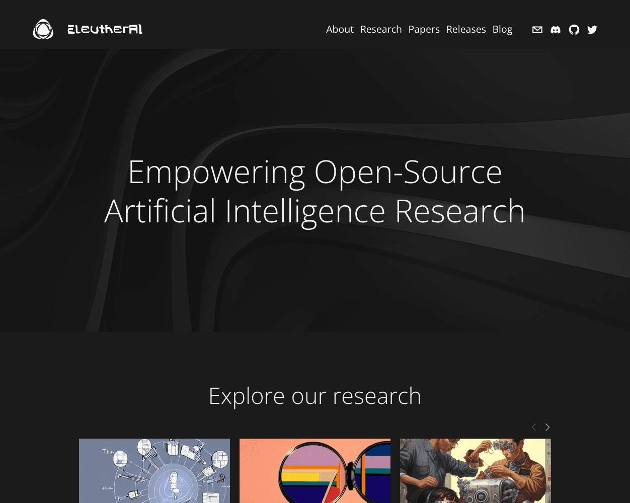 Eleuther AI screenshot