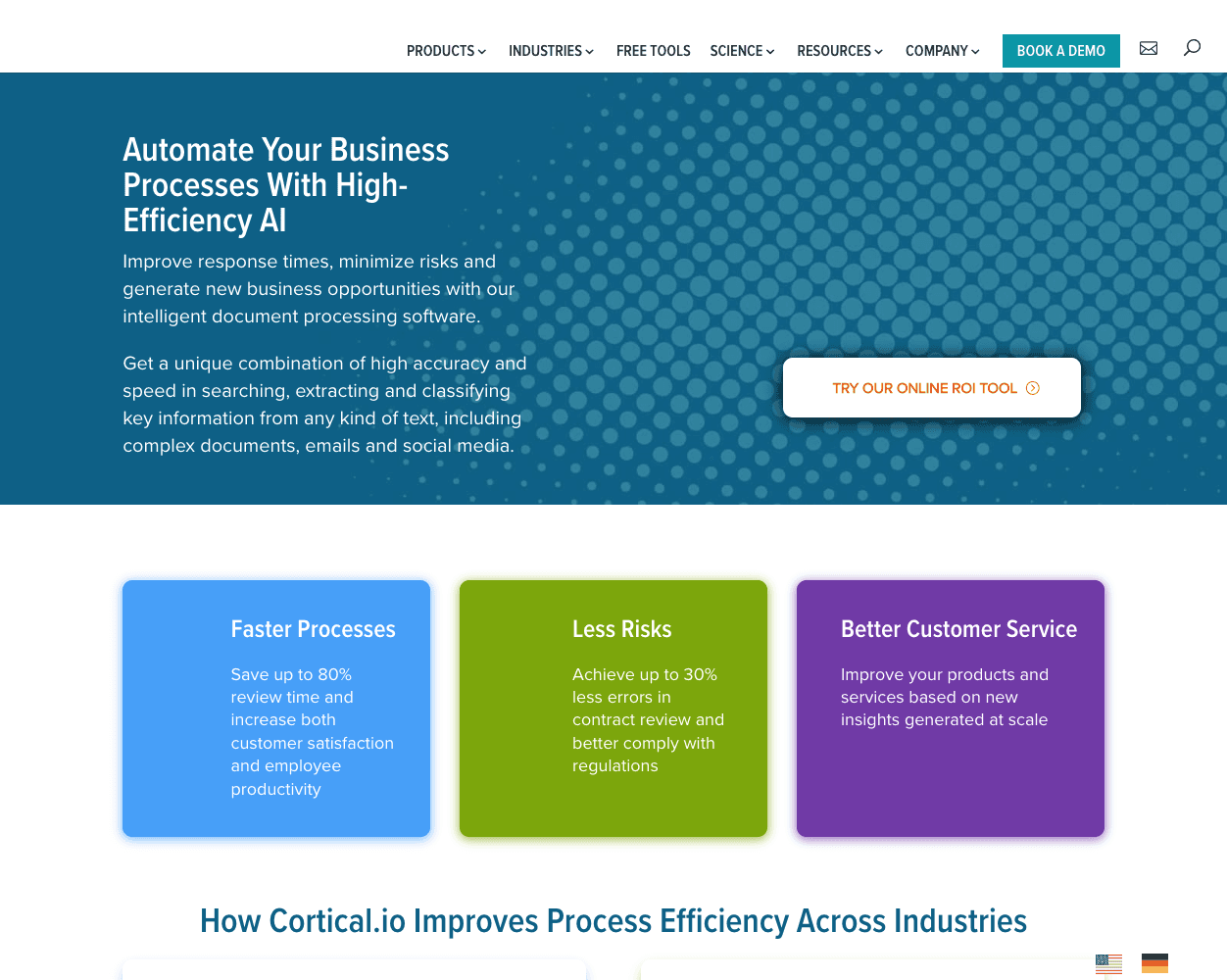 Cortical.io screenshot