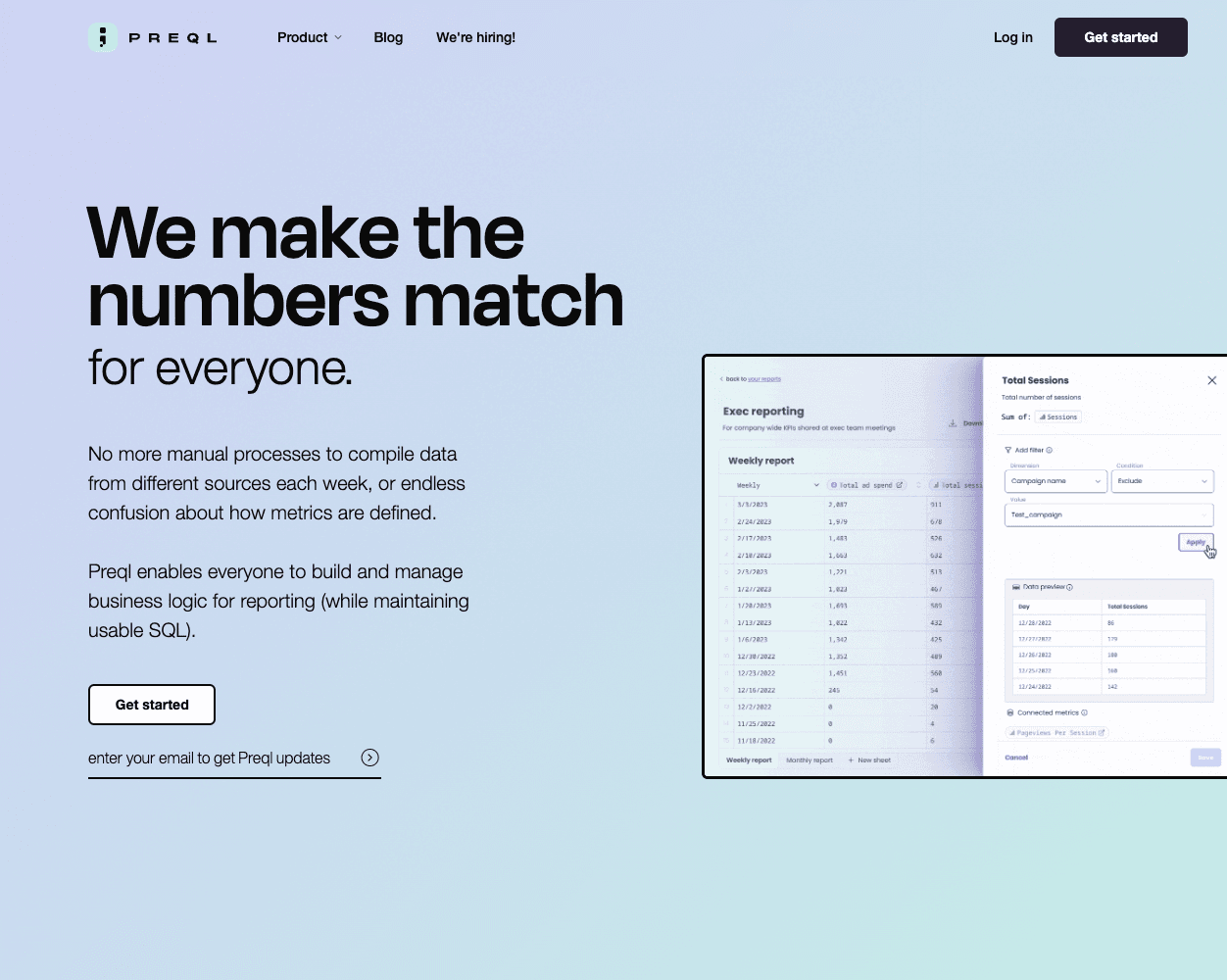 Preql screenshot