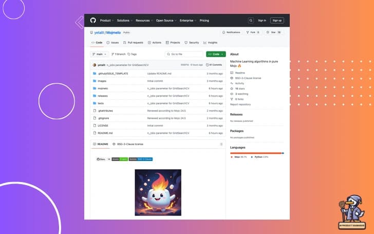 🛠 Mojmelo: ML in Mojo from First Principles 