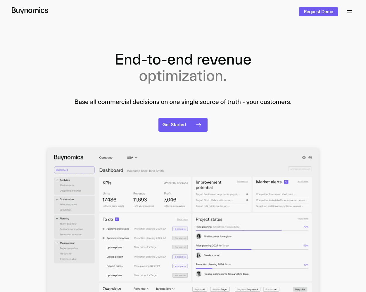 Buynomics screenshot