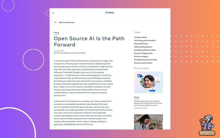 🧪 Meta FAIR's Open Science Initiative