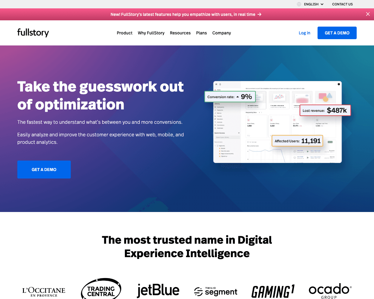 Fullstory screenshot