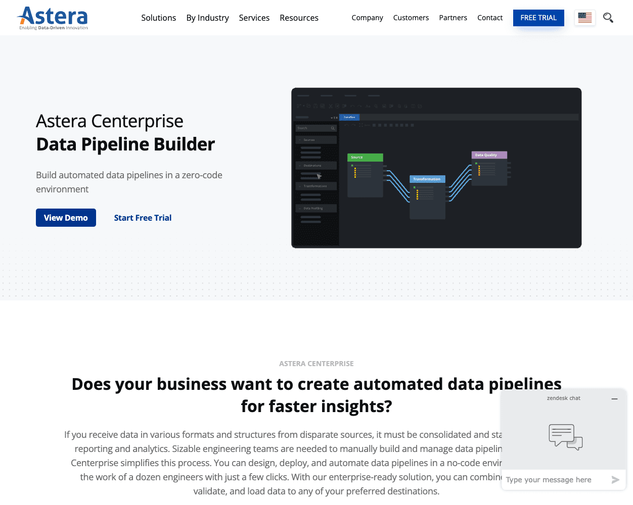 Astera Centerprise screenshot