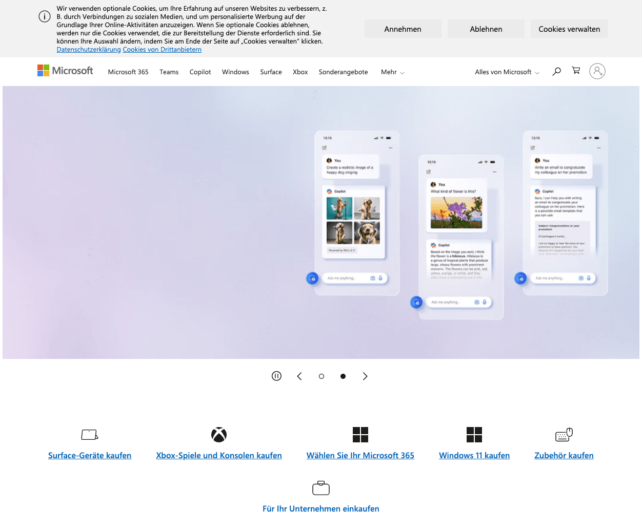 Microsoft screenshot