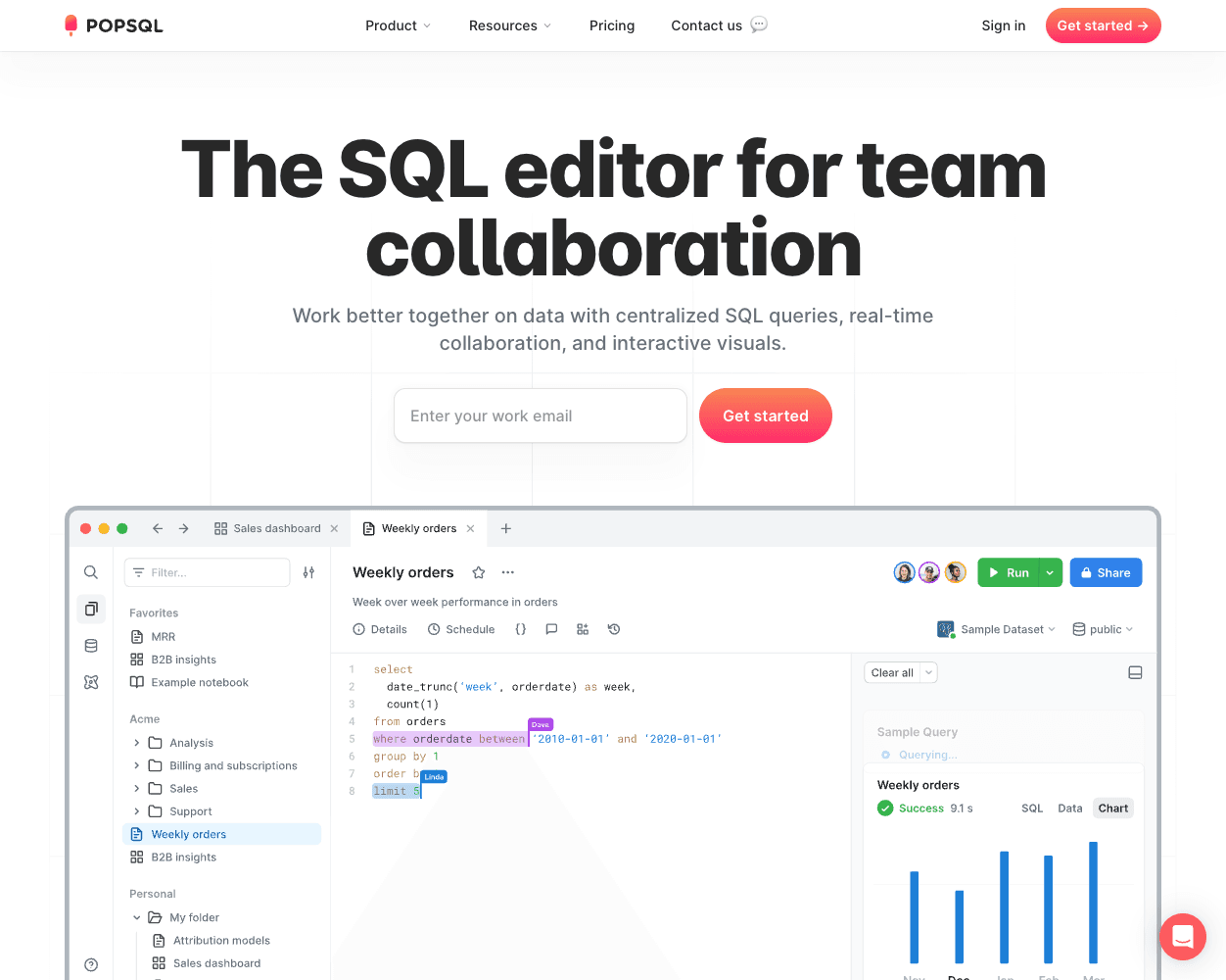 Popsql screenshot