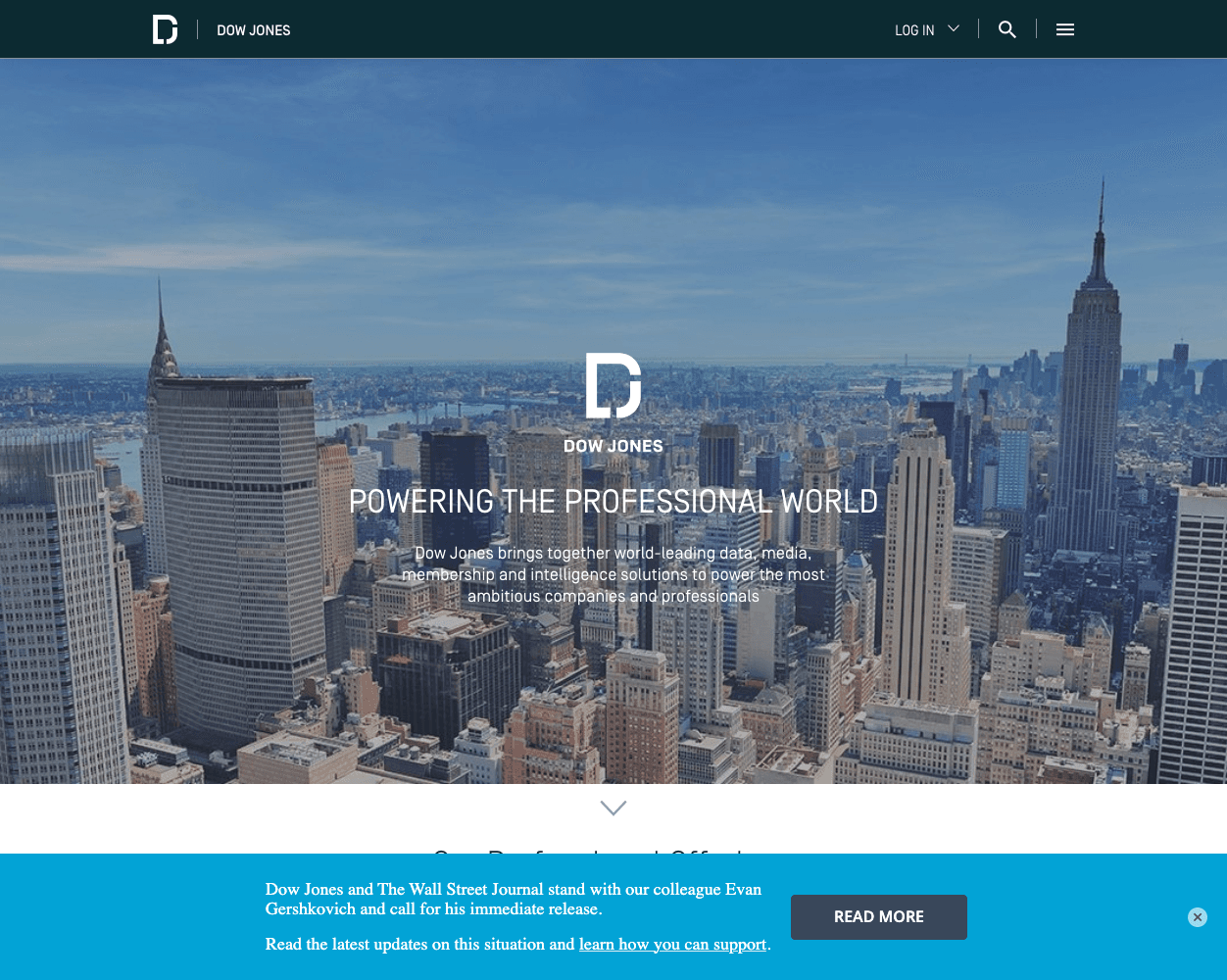 Dow Jones screenshot